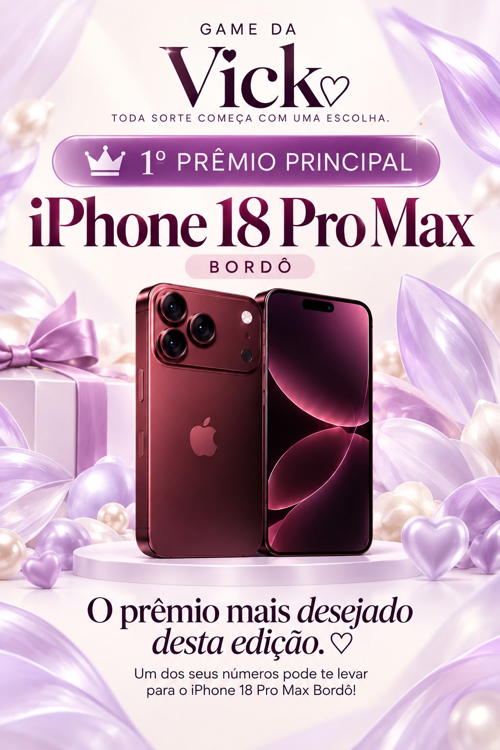 iPhone 18 Pro Max — Bordô